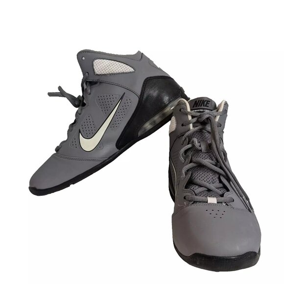 NIKE AIR MAX FULL COURT HIGH TOP BASKETBALL sneakers SIZE 9 or 42.5EU GRAY - Picture 1 of 15